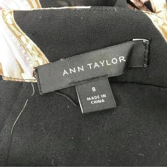 Ann Taylor Women’s Pleated Side Tie Skirt Size 8 – Fan Floral Print, Lined - Picture 5 of 11